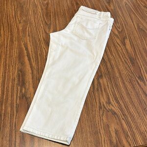 New J. Jill Whitew Skinny Capris Jeans Size 8